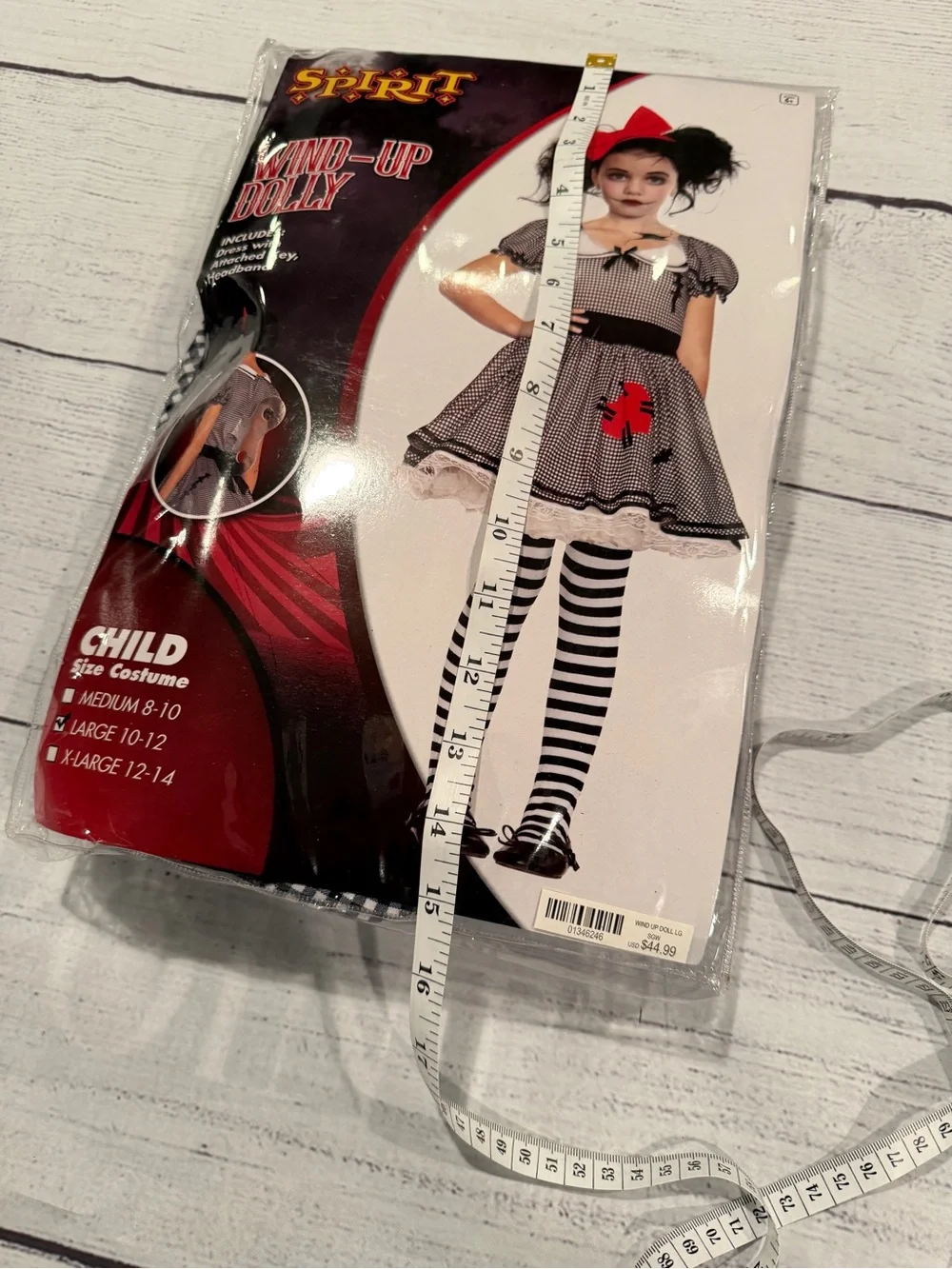 Spirit Wind-Up Dolly Child Costume Girls Size L 10/12 - Picture 10 of 12